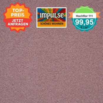 Girloon Hochflor 111 – gewebter Teppichboden in 2 m Breite mit dichter Florstruktur